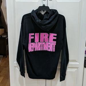 🔥🧑‍🚒Black and Pink Fire Dept Sweatshirt